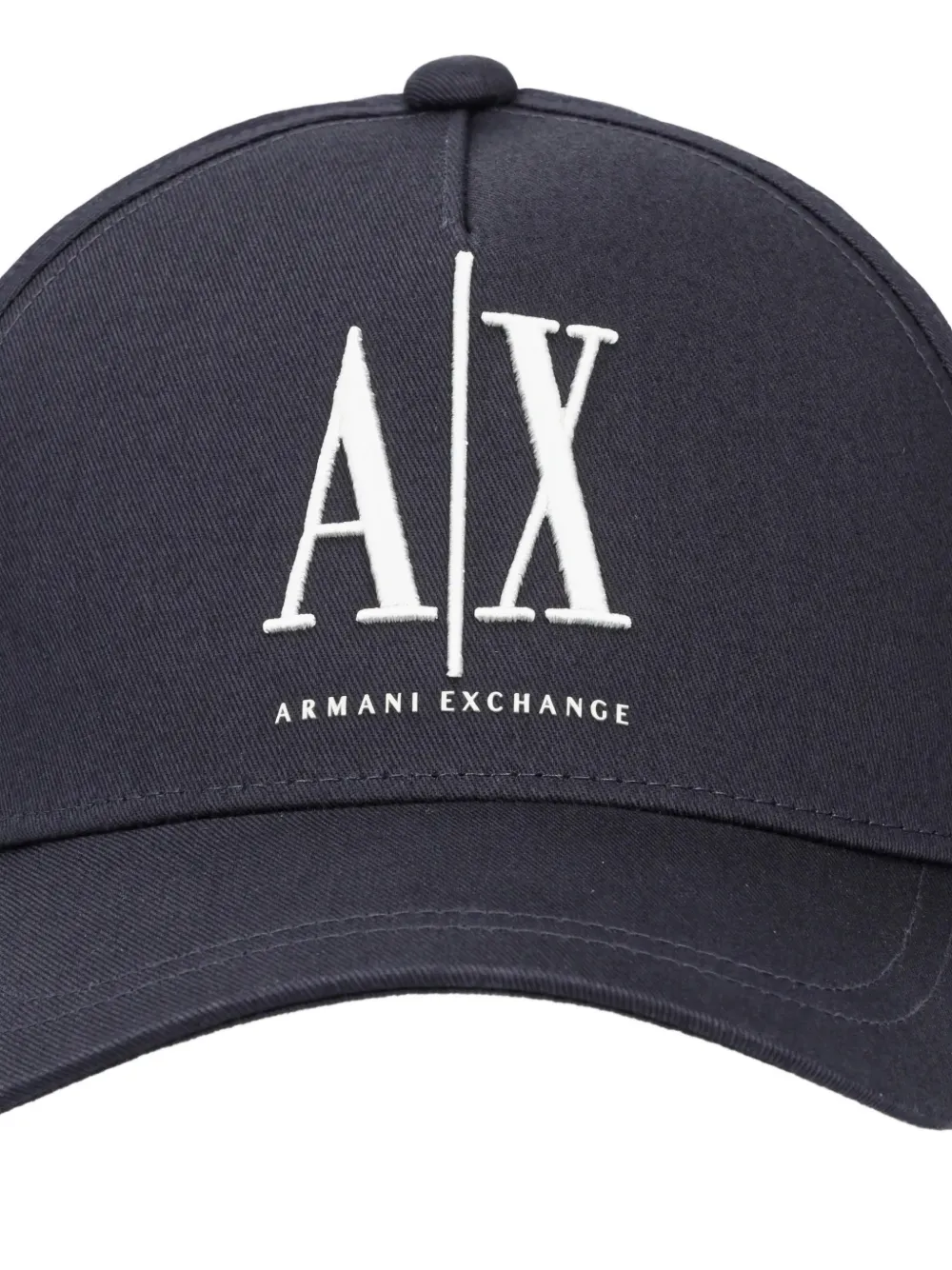Armani Exchange Honkbalpet met geborduurd logo Blauw