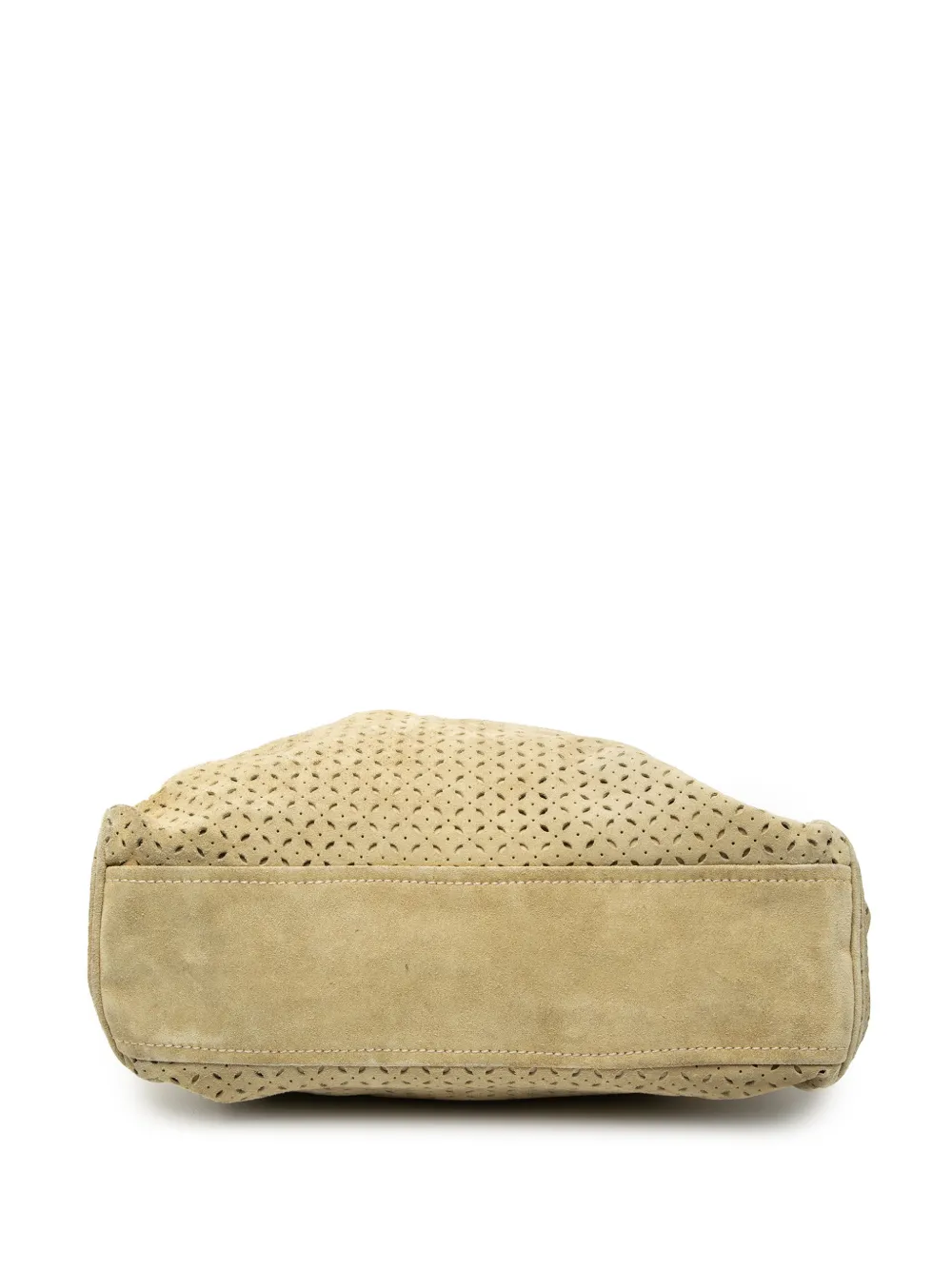 1993-2000 Laser Cut Suede Bamboo Top Handle Bag Handbag