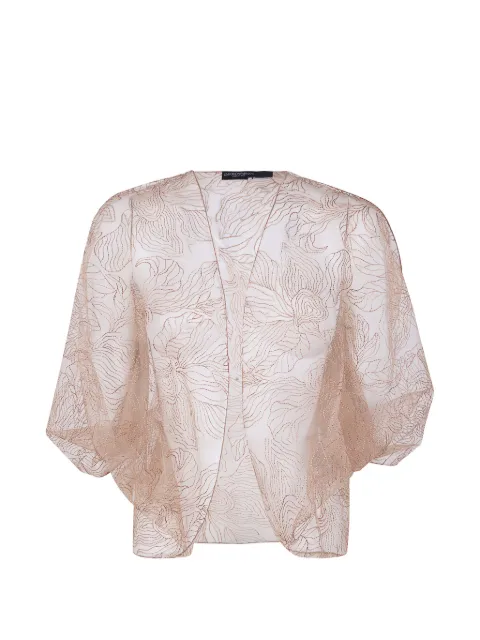 Emporio Armani embroidered cape