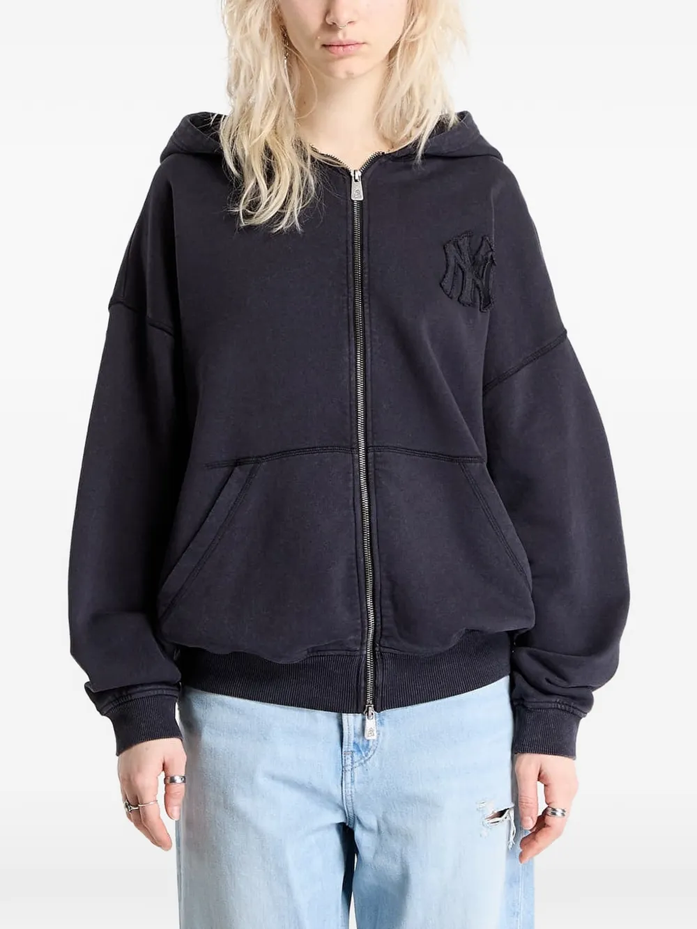 NEW ERA CAP Hoodie met rits Zwart