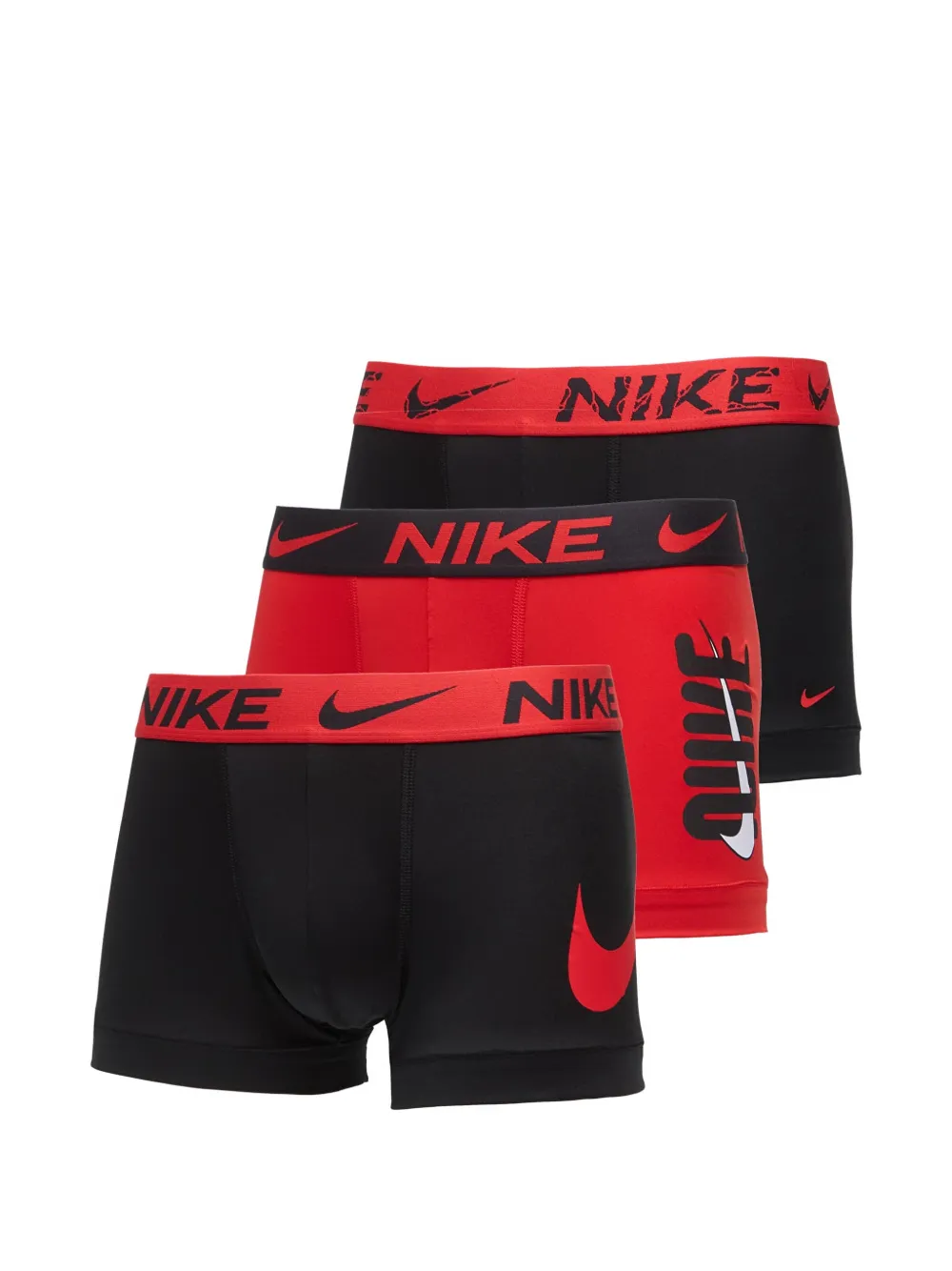 Nike logo-waistband boxers (pack of three) - Nero