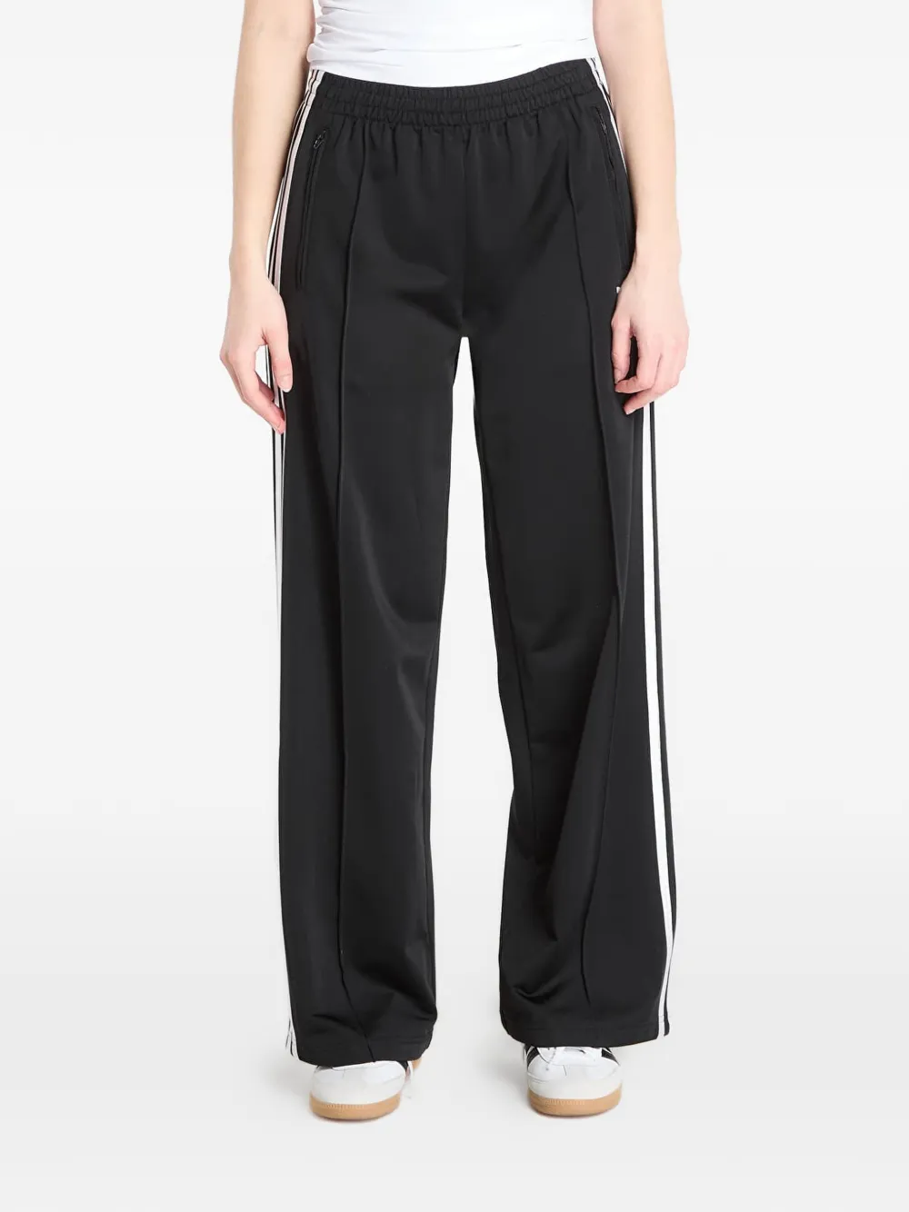 adidas side-stripe track pants - Nero