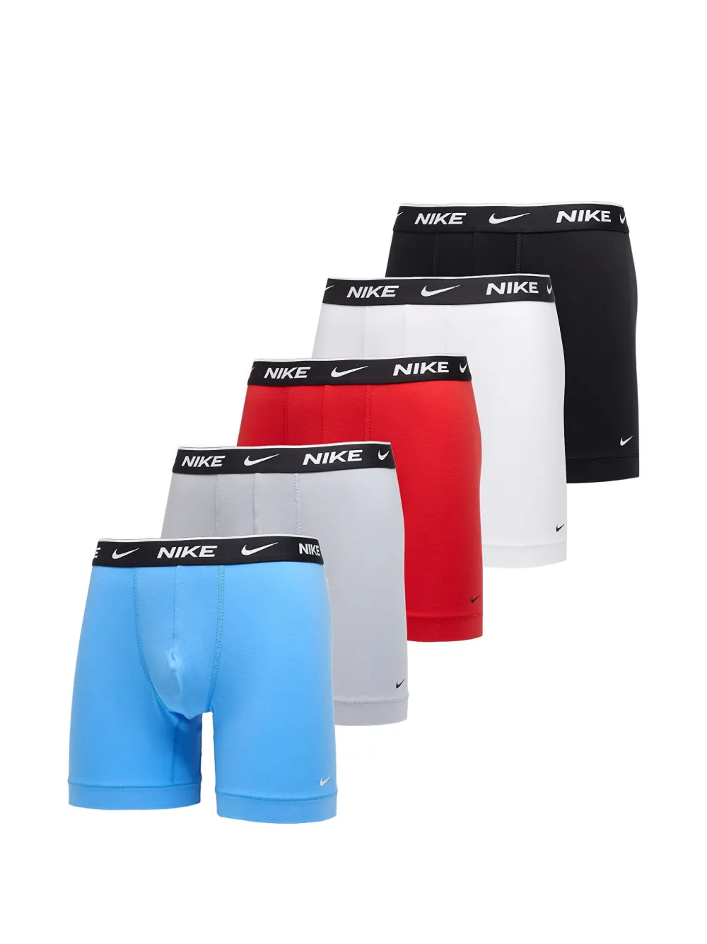Nike elastic-logo set broxers (set of five) - Blu