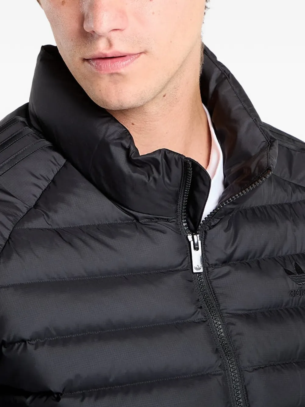 adidas Gewatteerd jack Zwart