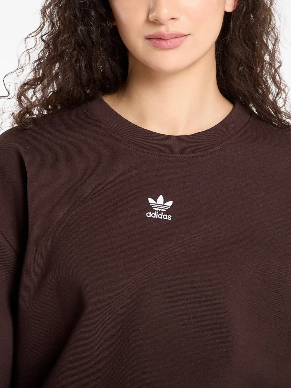 adidas Sweater met logo Bruin