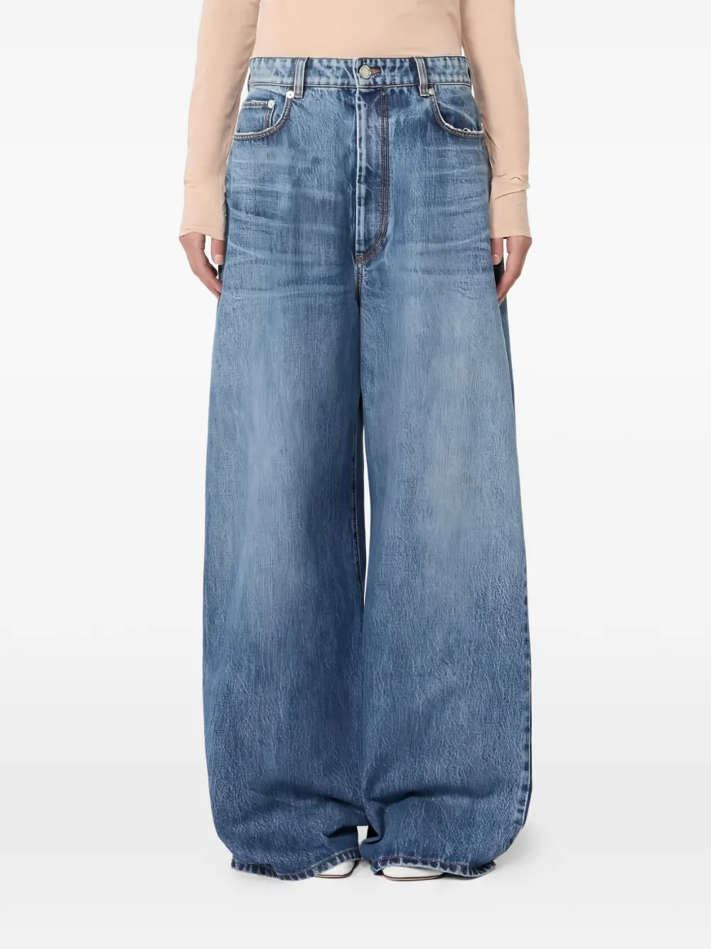  Sportmax Dangri Five-pocket Oversized Jeans - Blue 