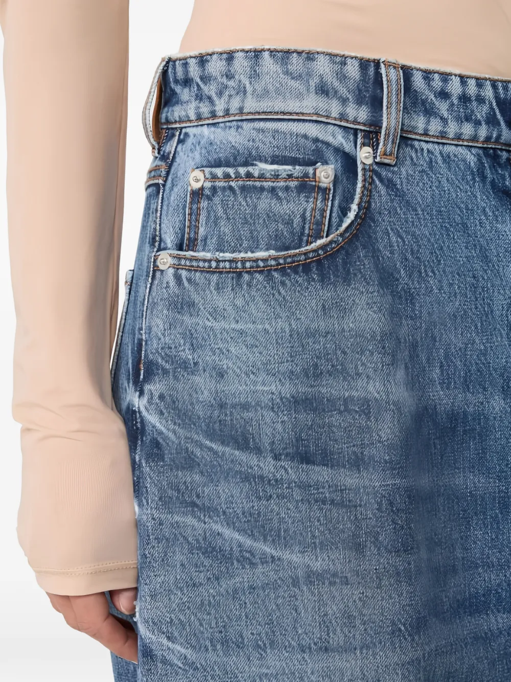 Sportmax Dangri oversized jeans met vijf zakken Blauw