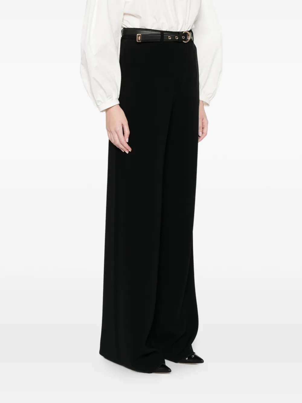  Max Mara Fluid Belt Trousers - Black 