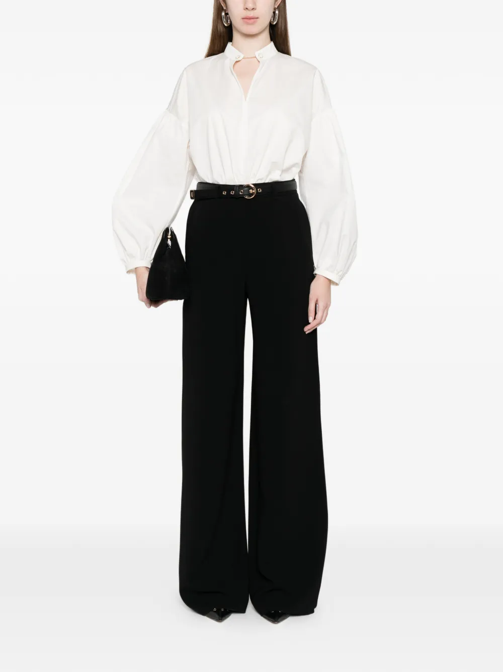  Max Mara Fluid Belt Trousers - Black 