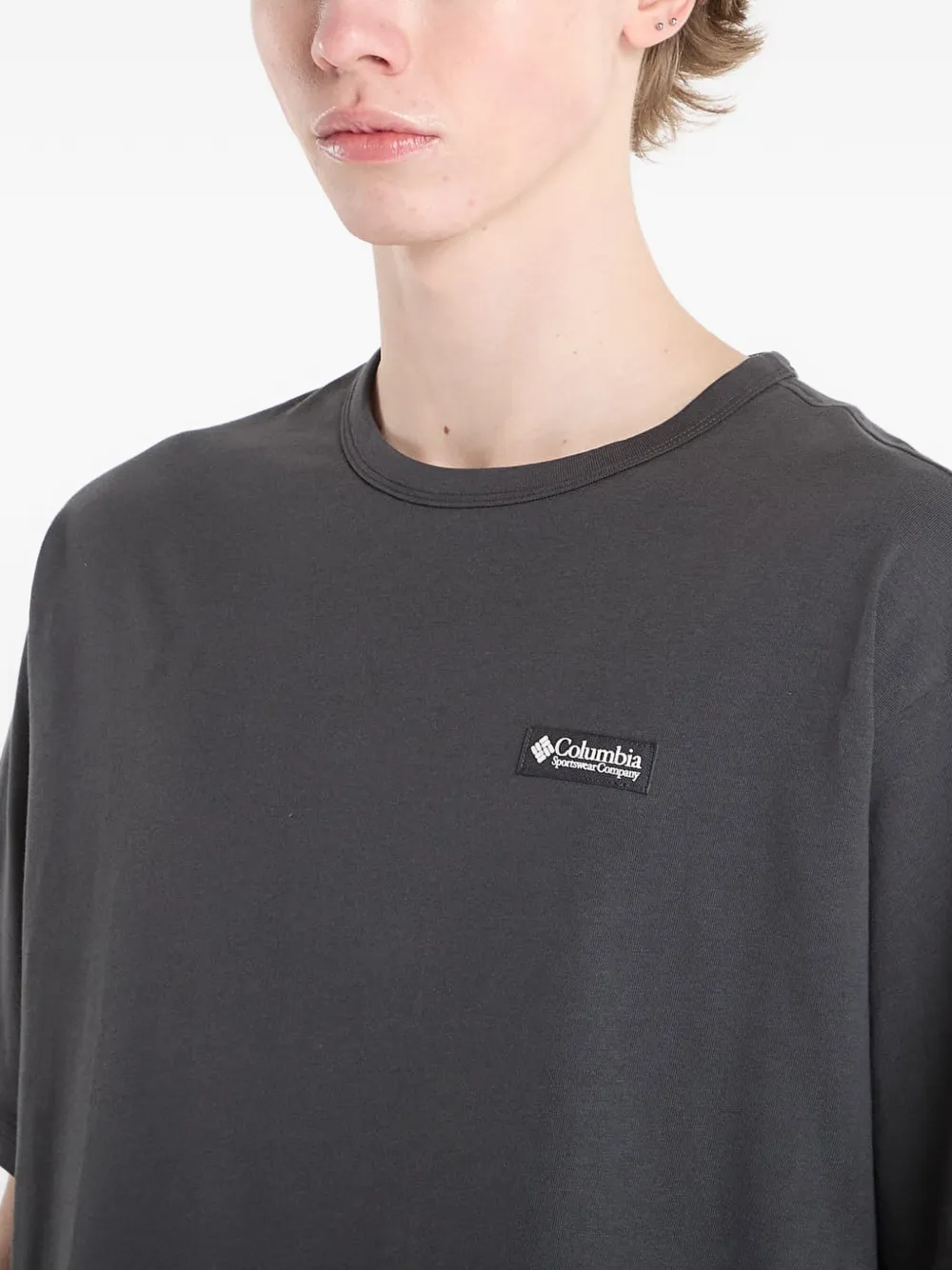 Columbia T-shirt met logodetail Grijs