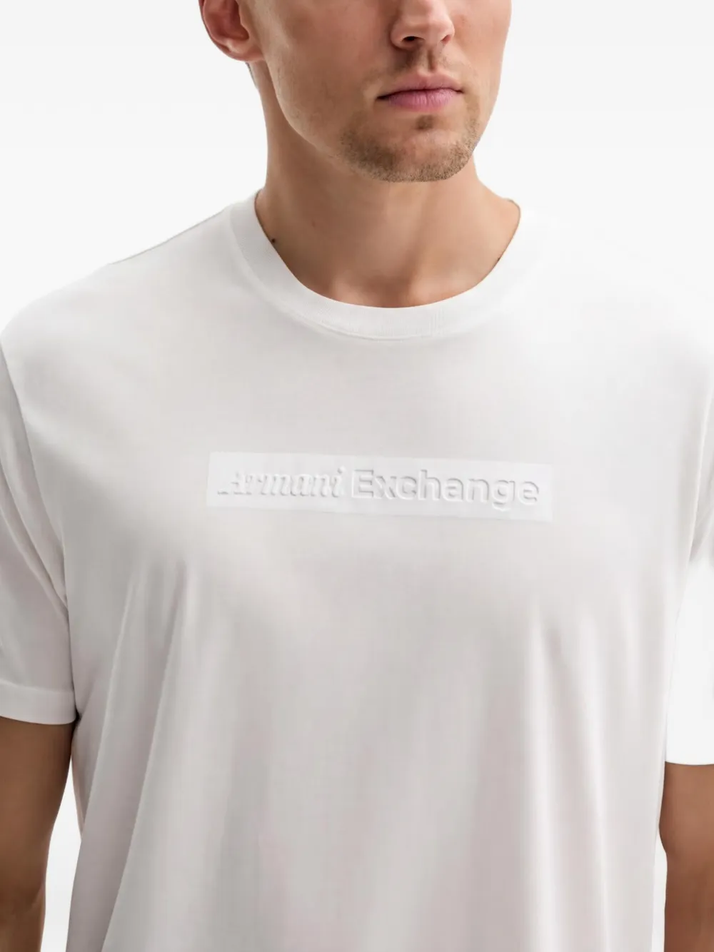 Armani Exchange T-shirt met logoprint Wit