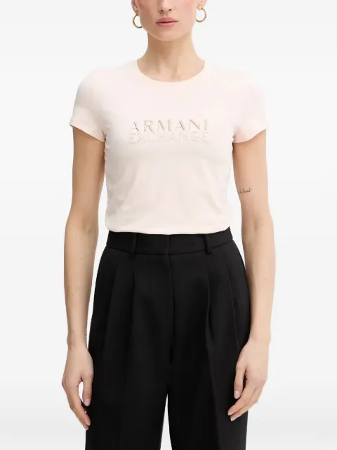 Armani Exchange logo-embroidered T-shirt