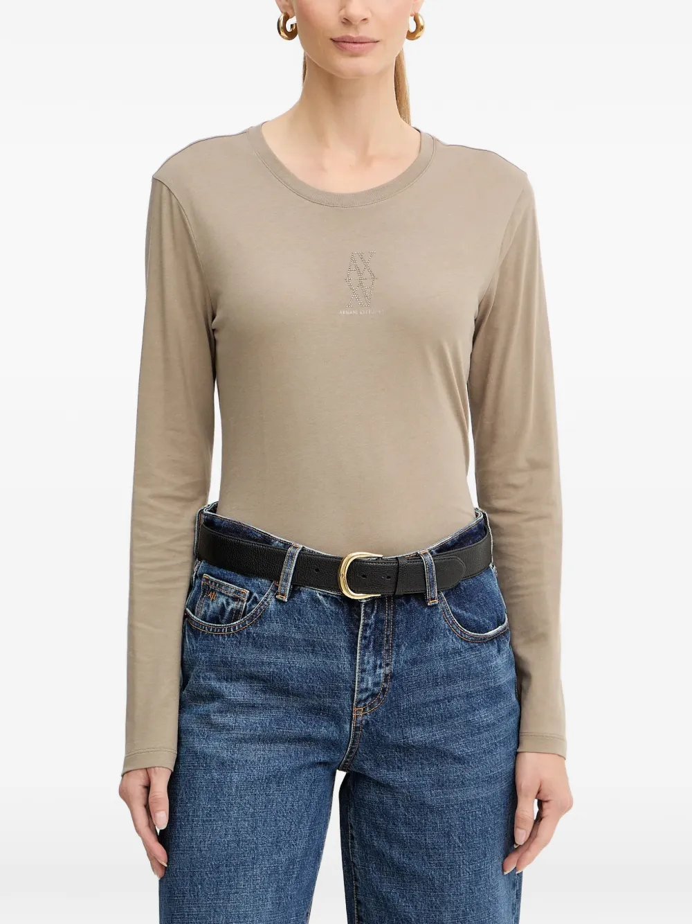 Armani Exchange long-sleeve T-shirt - Toni neutri