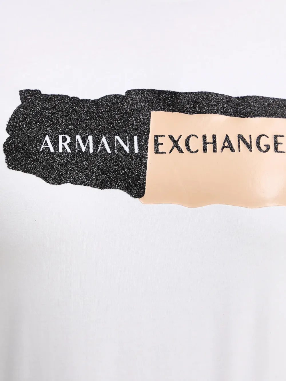Armani Exchange T-shirt met logoprint Wit