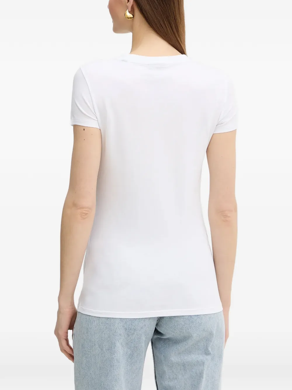 Armani Exchange T-shirt met logoprint Wit