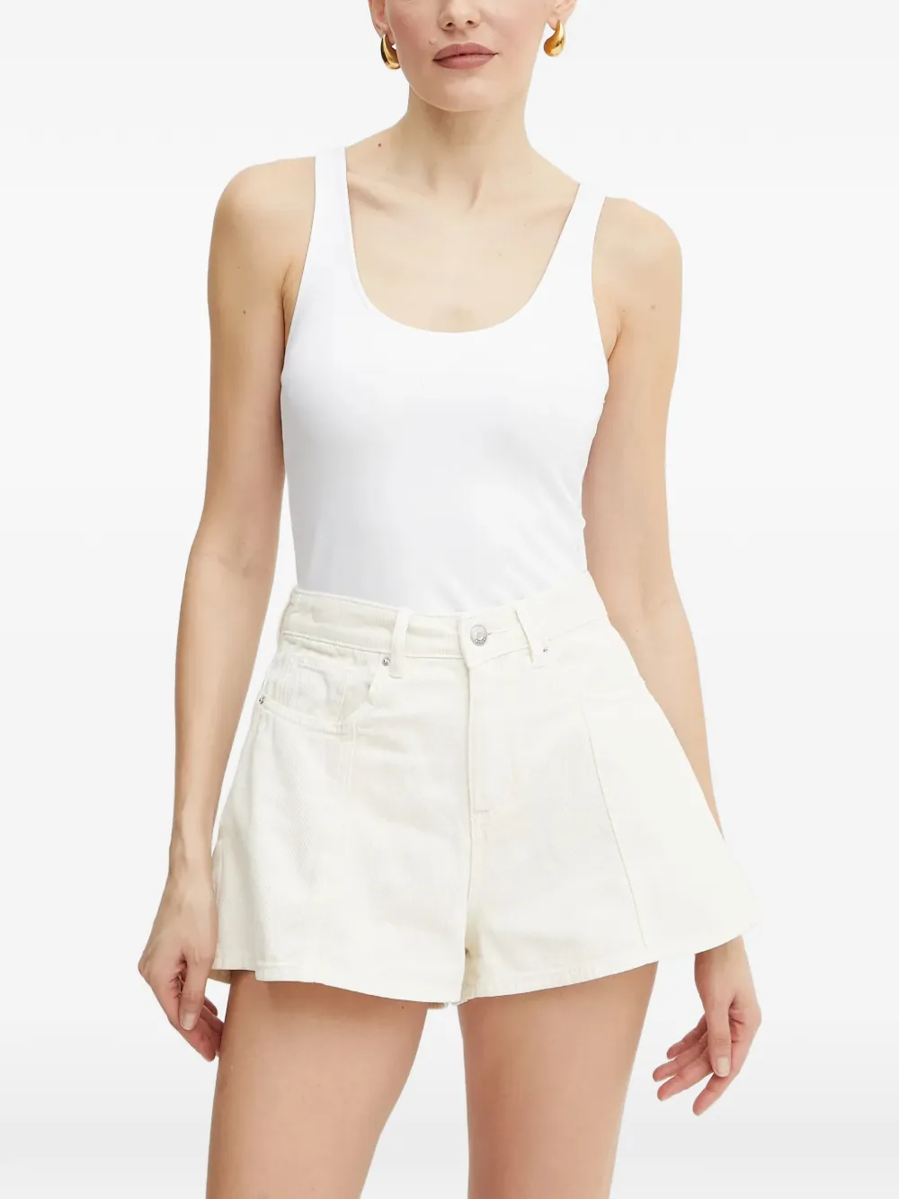 Armani Exchange Canotta con scollo ampio - Bianco
