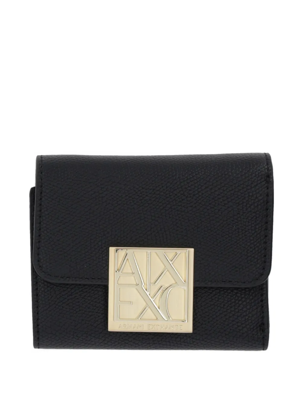 Armani Exchange Portafoglio con placca logo - Nero