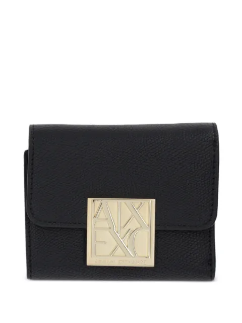 Armani Exchange Amy logo plaque wallet