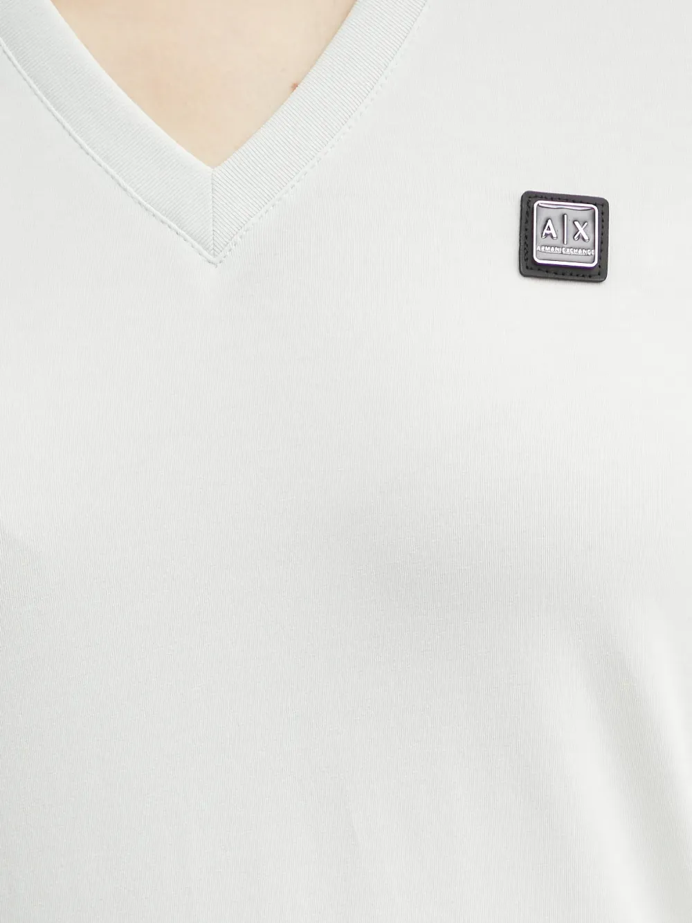 Armani Exchange T-shirt met V-hals Wit