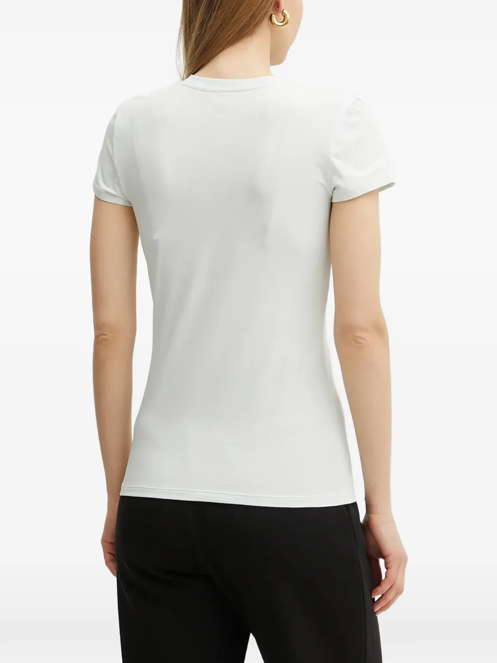 Armani Exchange T-shirt met V-hals Wit