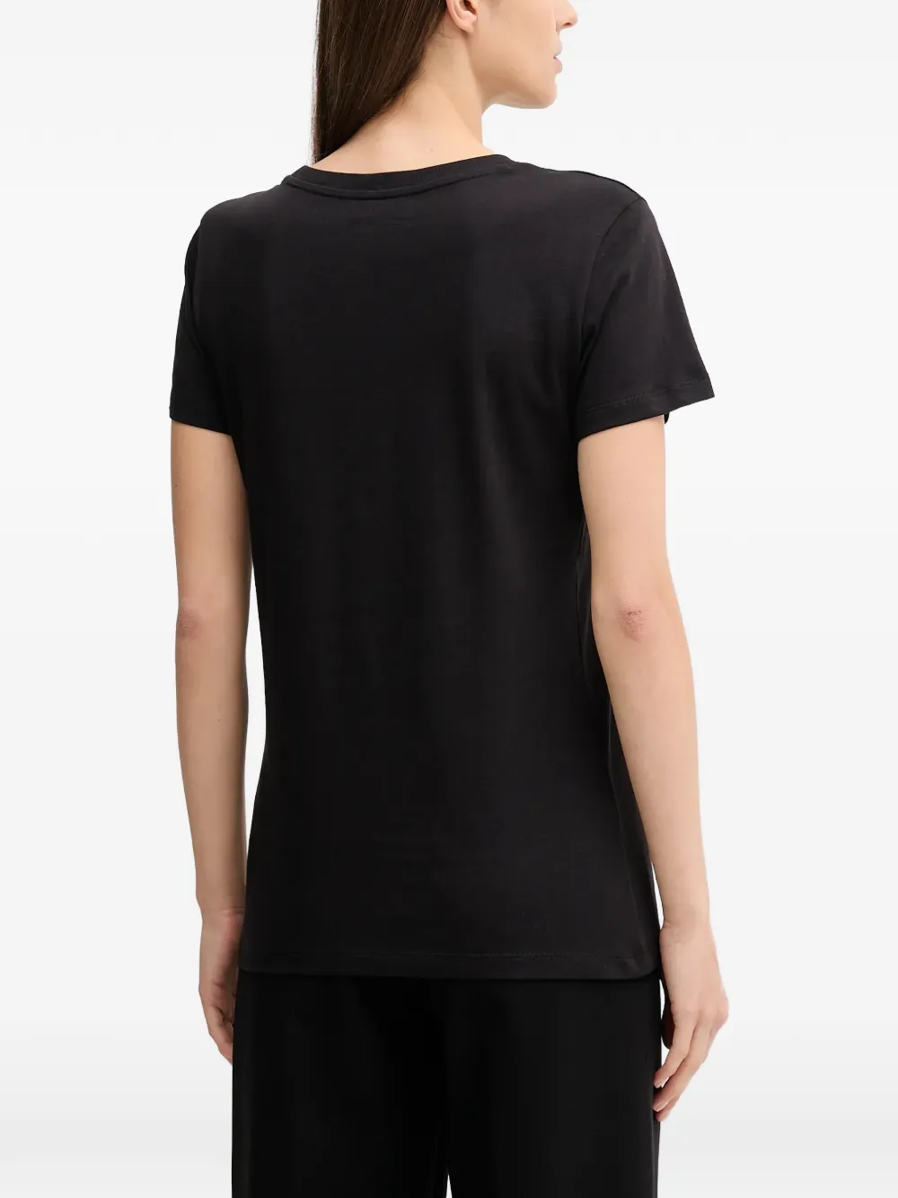 Armani Exchange Katoenen T-shirt Zwart