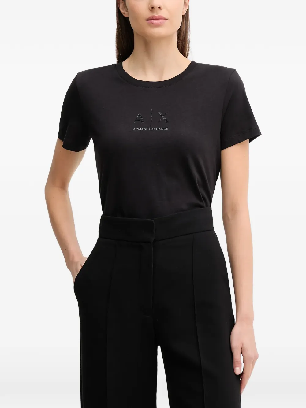 Armani Exchange T-shirt in cotone - Nero