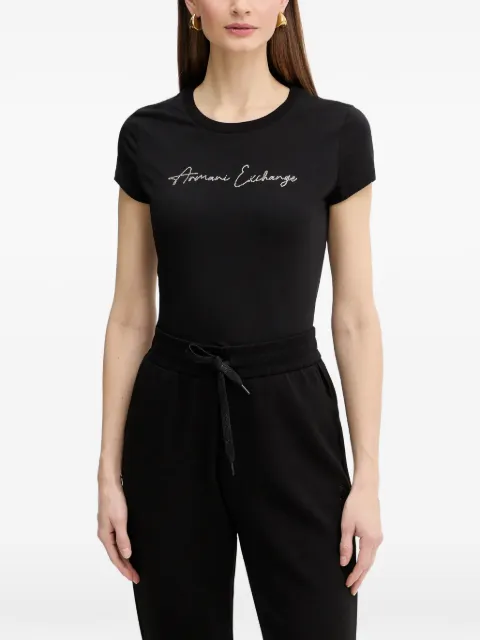 Armani Exchange playera con detalle del logo