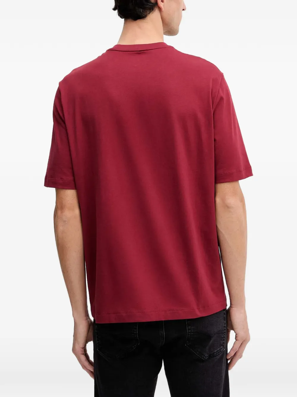 Armani Exchange graphic-print T-shirt Rood