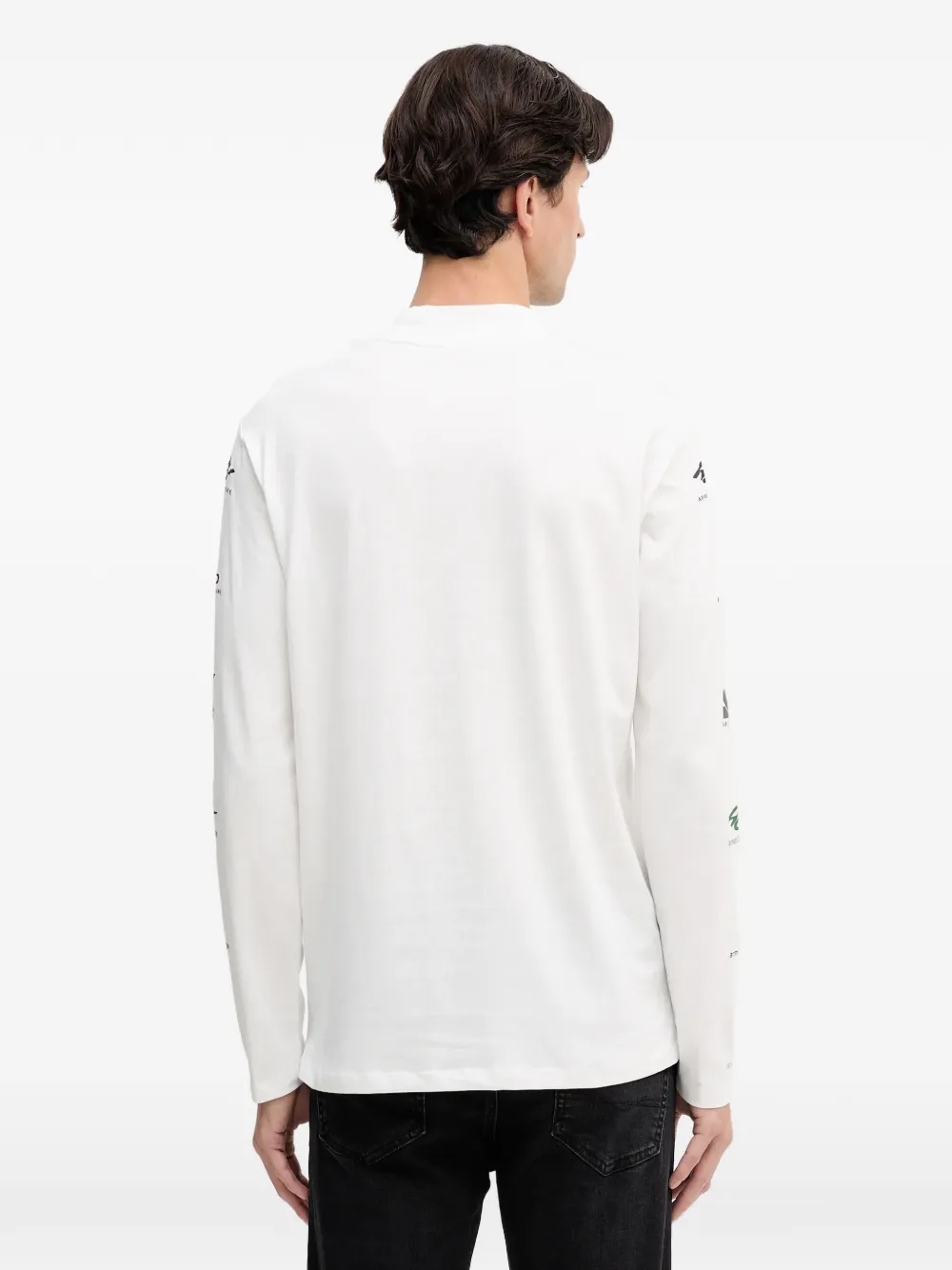 Armani Exchange T-shirt met logoprint Wit