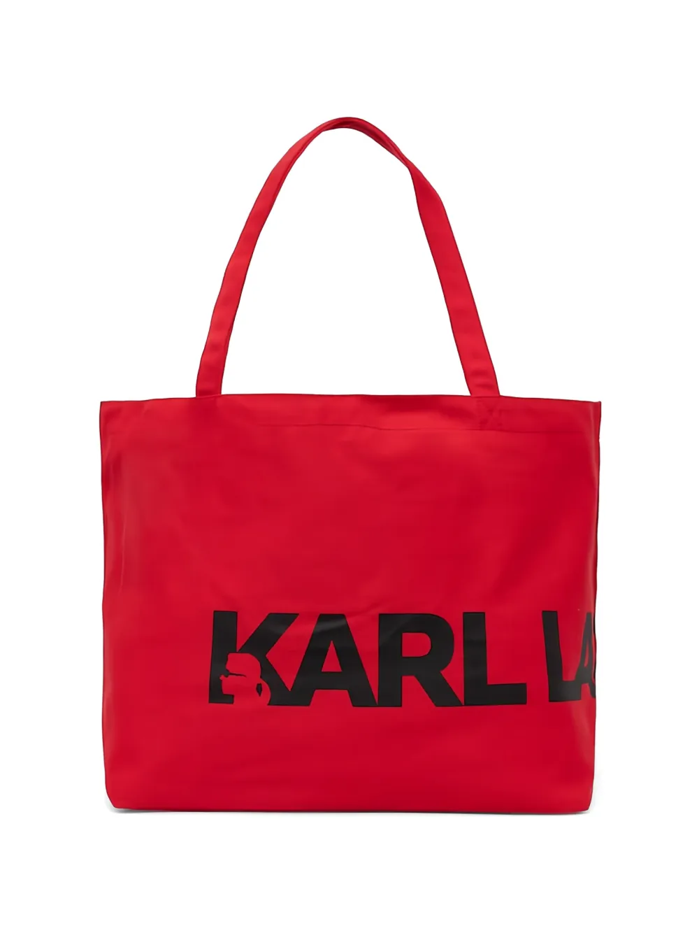 Karl Lagerfeld logo-print tote bag - Rosso