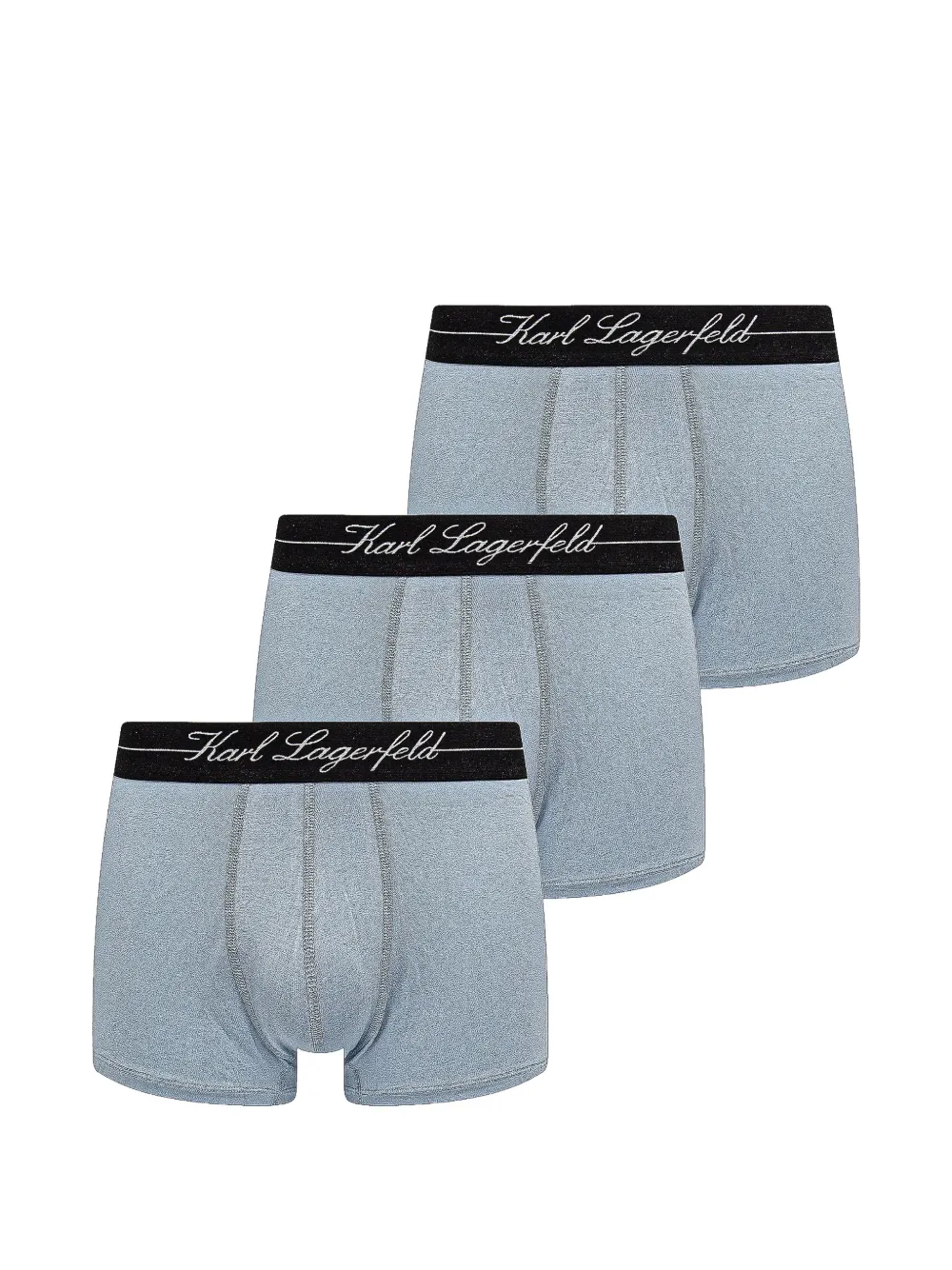 Karl Lagerfeld logo-waistband jersey boxers - Blu