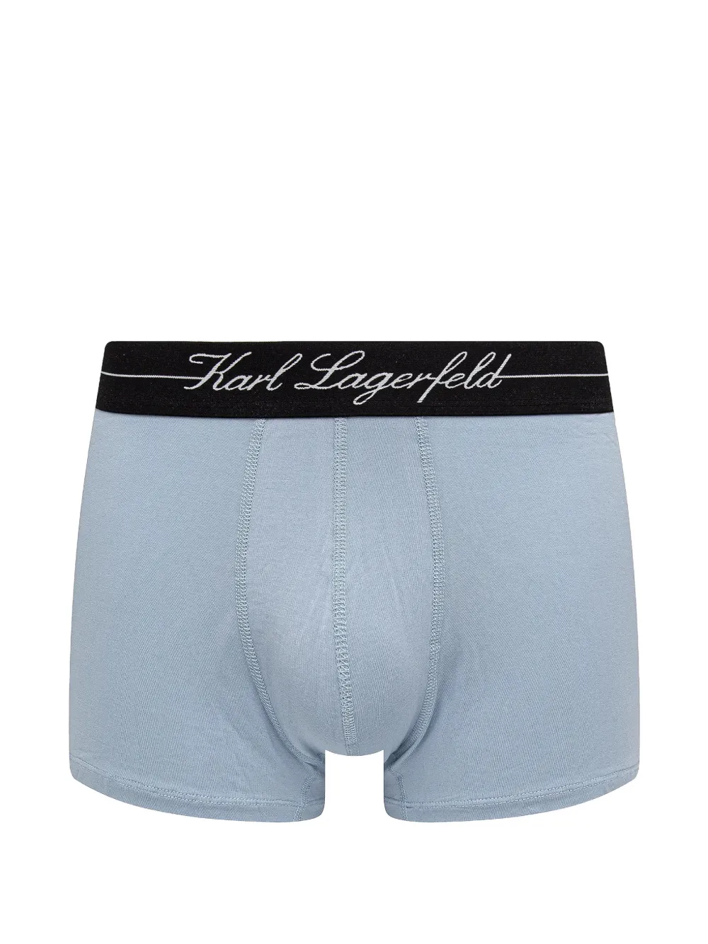 Karl Lagerfeld Drie boxershorts met logoband Blauw