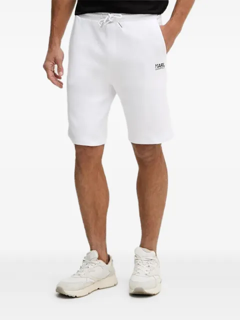 Karl Lagerfeld drawstring logo-print track shorts