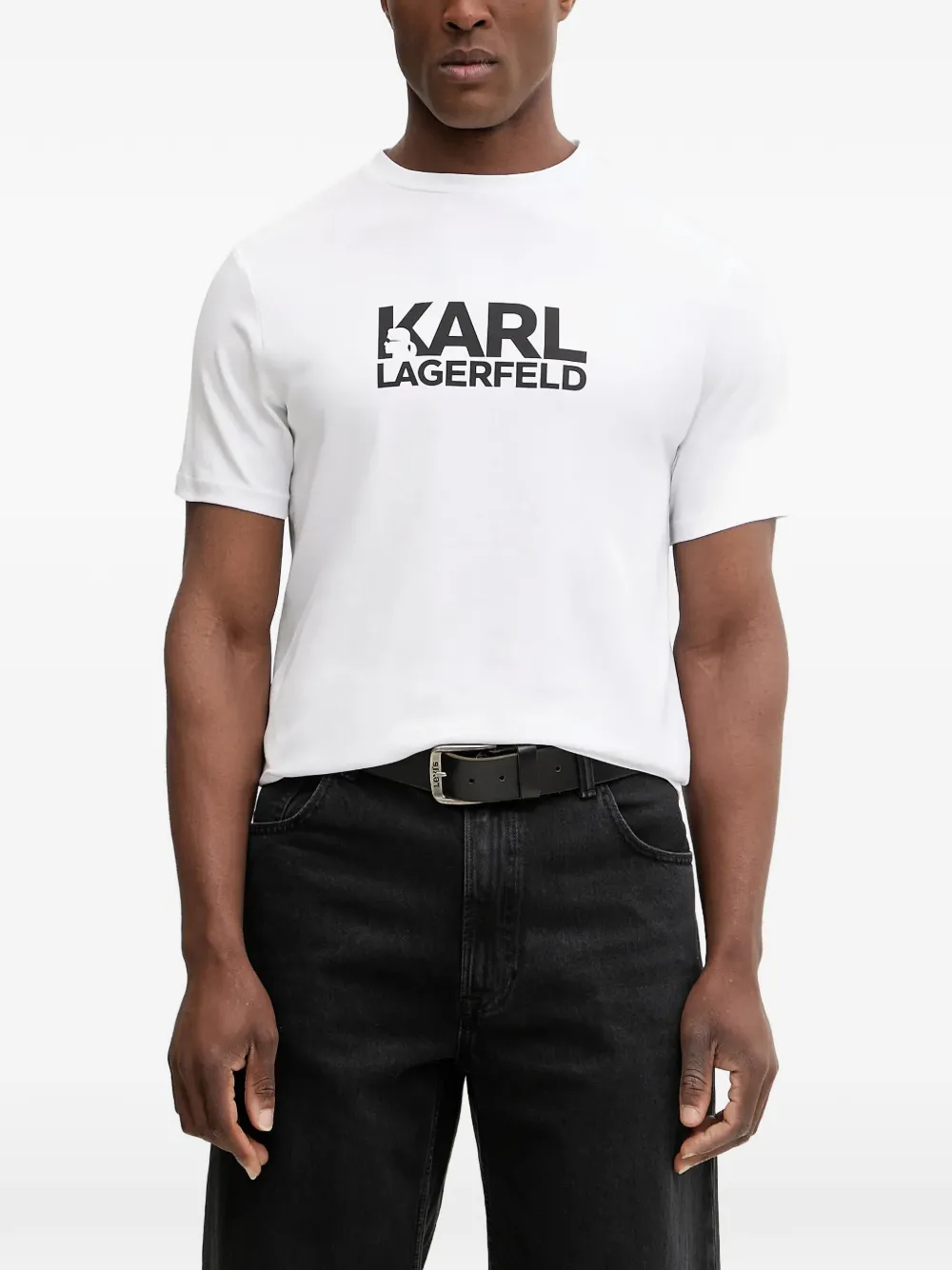 Karl Lagerfeld logo-print T-shirt - Weiß