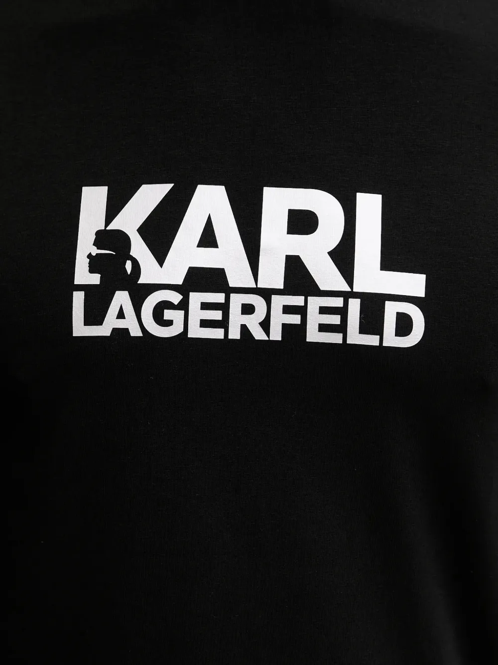Karl Lagerfeld T-shirt met logoprint Zwart