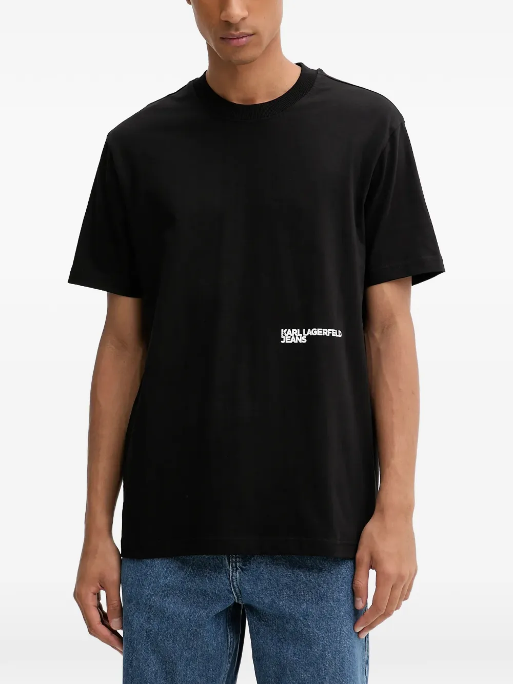Karl Lagerfeld Jeans graphic print T-shirt - Nero