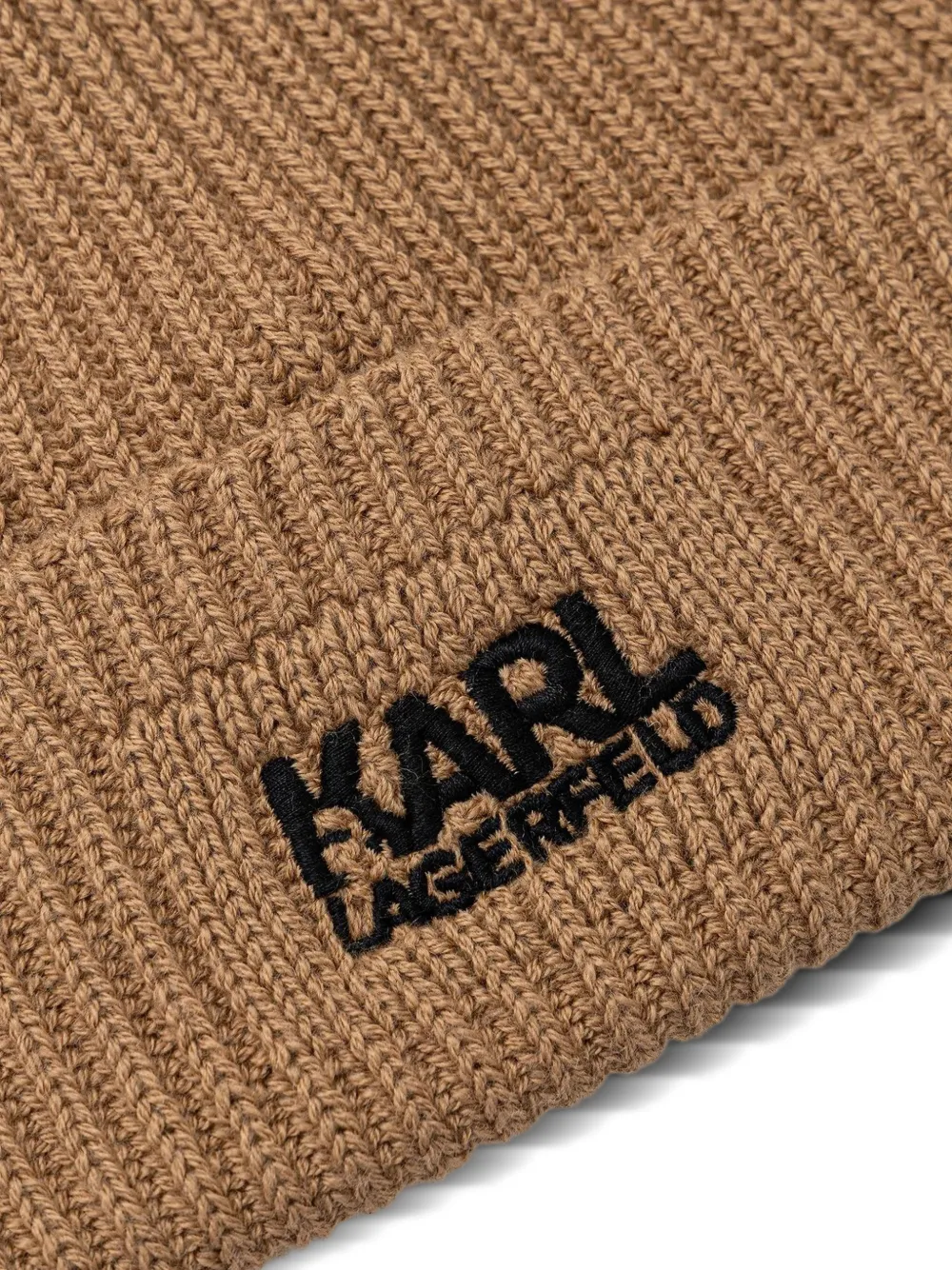 Karl Lagerfeld Muts met geborduurd logo Beige