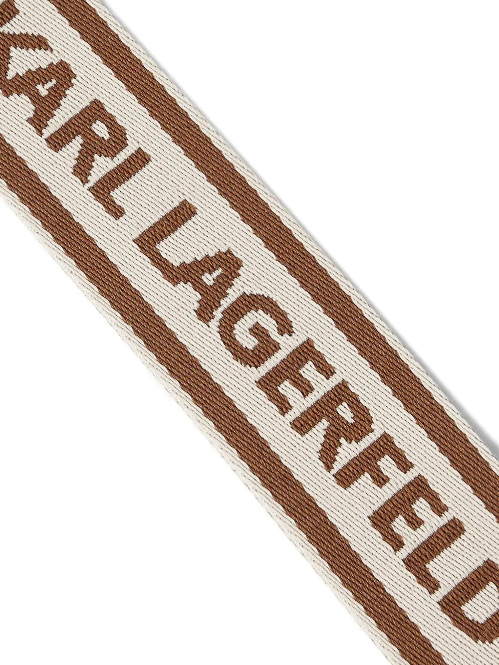 Karl Lagerfeld Schouderband met logoprint Bruin