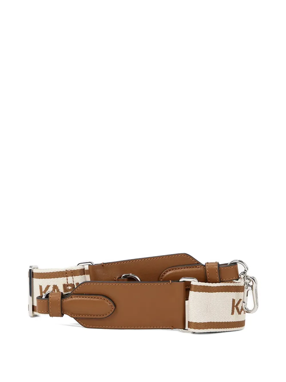 Karl Lagerfeld logo-print shoulder bag strap - Marrone