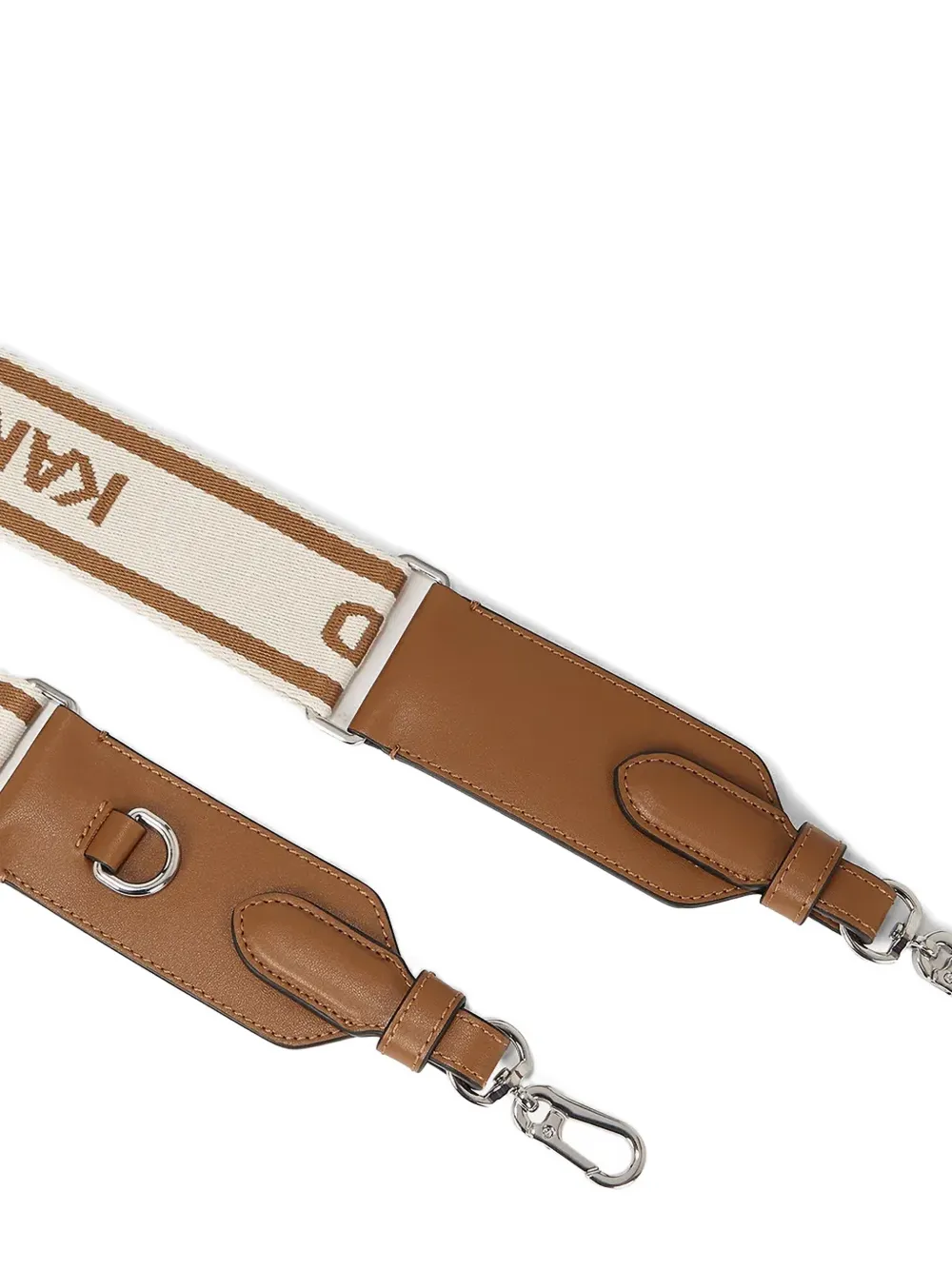 Karl Lagerfeld Schouderband met logoprint Bruin
