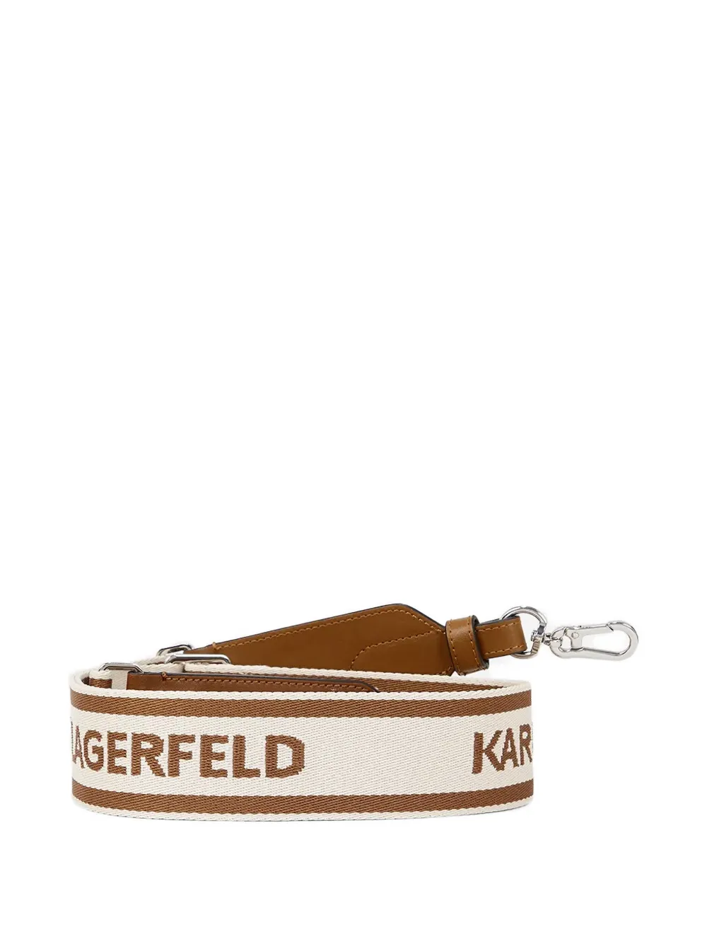 Karl Lagerfeld Schouderband met logoprint Bruin