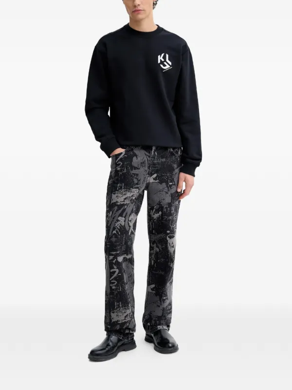 Karl Lagerfeld Jeans ロゴ スウェットシャツ | ブラック | FARFETCH JP