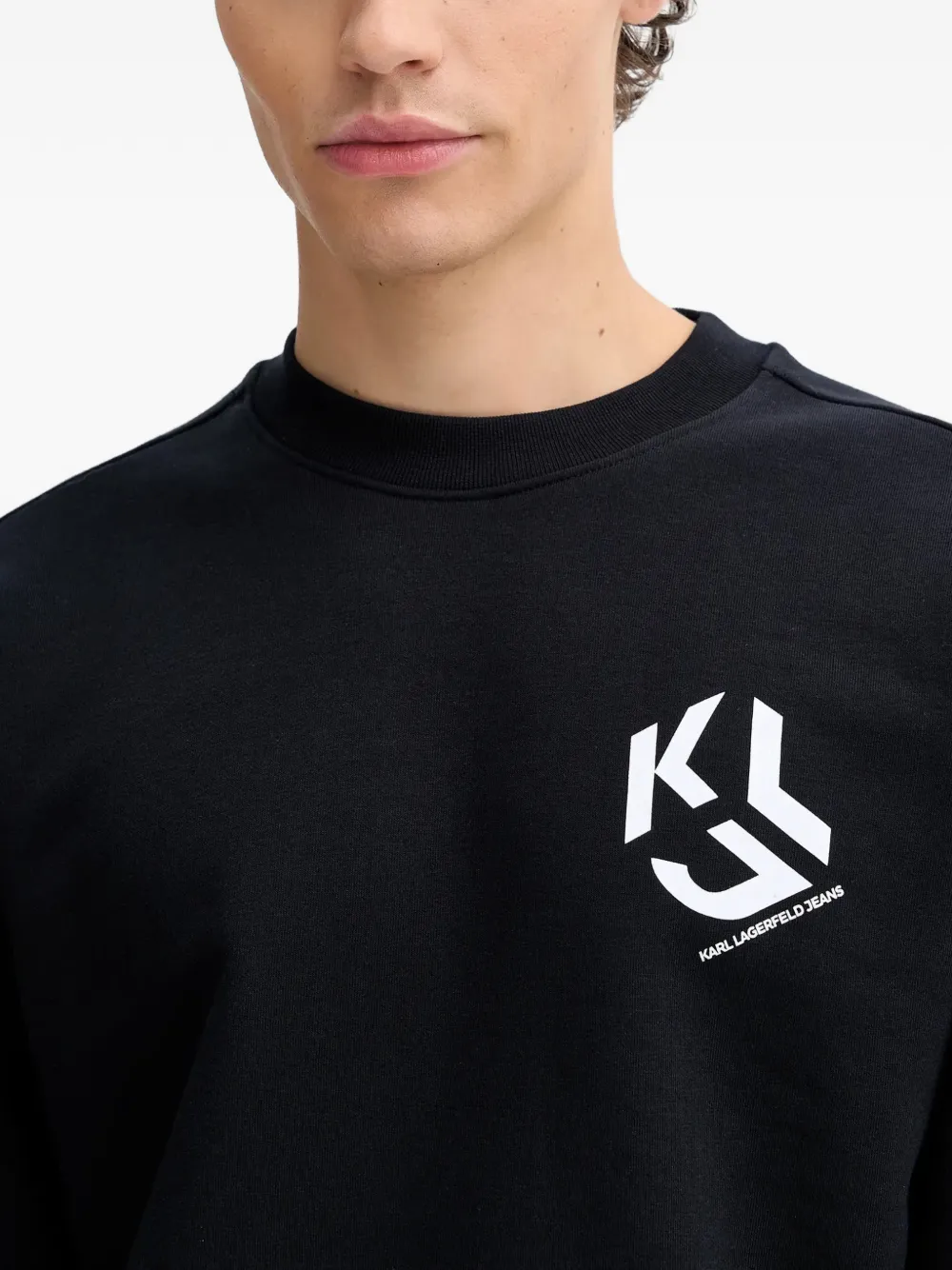 Karl Lagerfeld Jeans Sweater met logo Zwart
