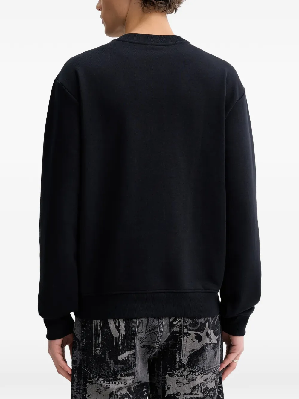Karl Lagerfeld Jeans Sweater met logo Zwart