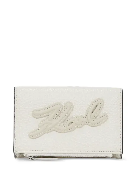Karl Lagerfeld textured logo wallet