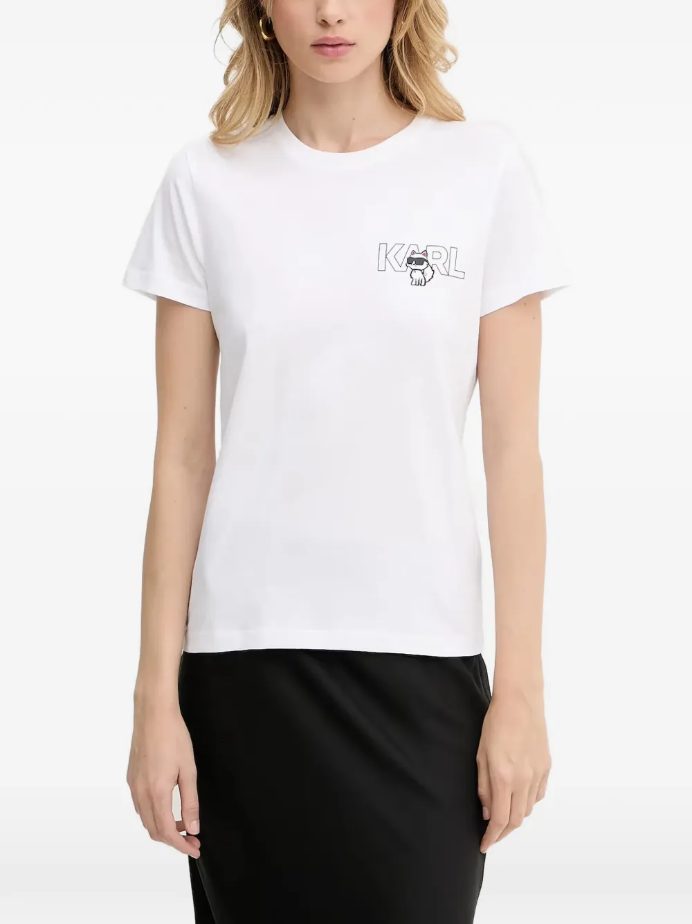 Karl Lagerfeld graphic-print T-shirt - Bianco