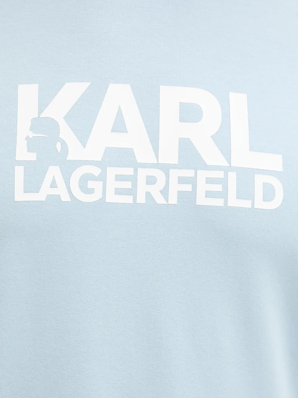 Karl Lagerfeld T-shirt met logoprint Blauw