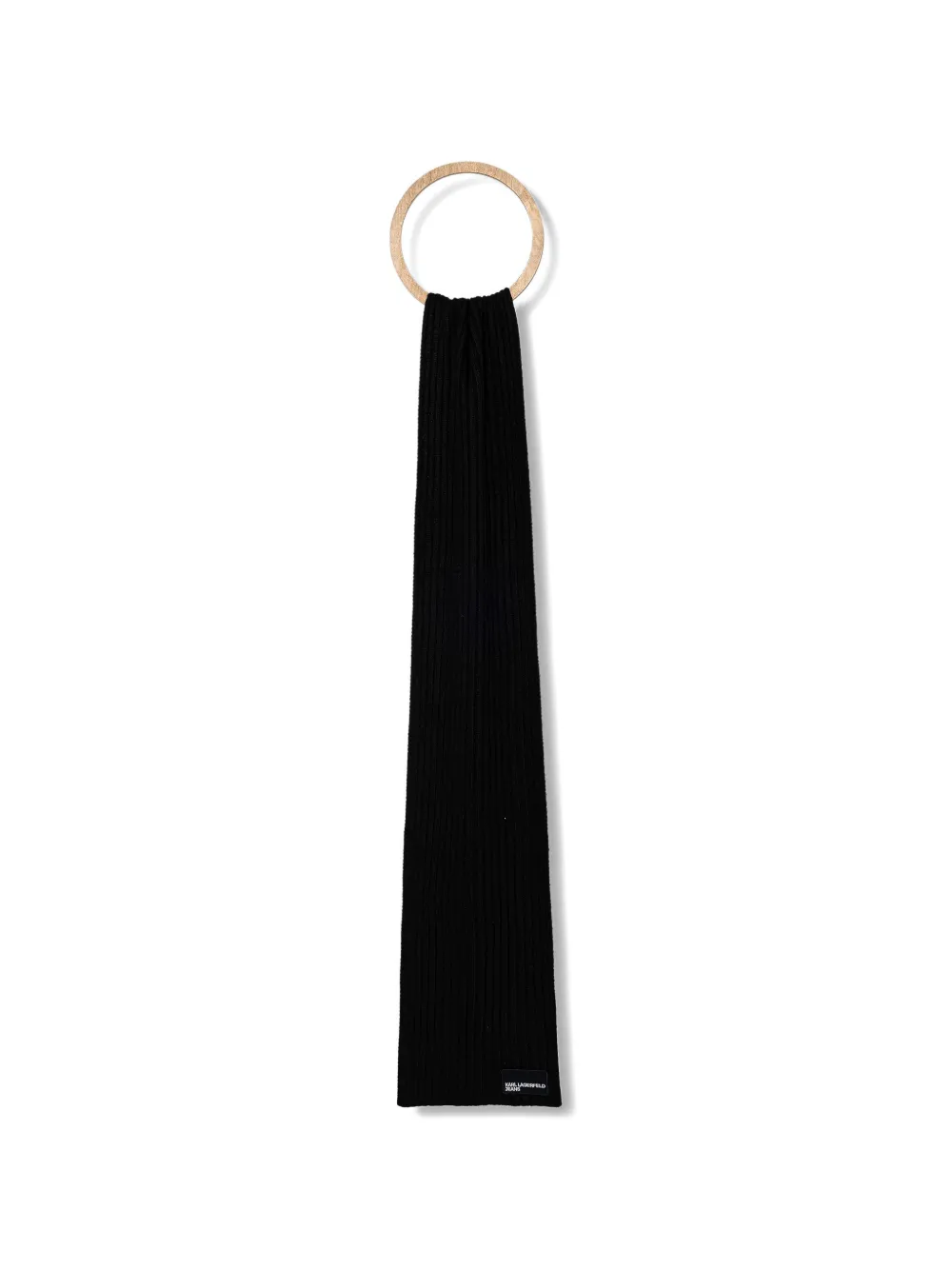 KARL LAGERFELD JEANS Gerippter Schal - Schwarz