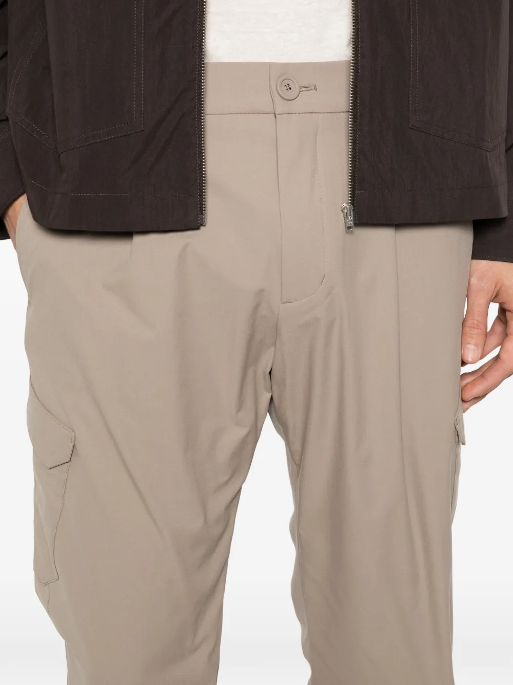 Herno Broek met cargo zak Beige