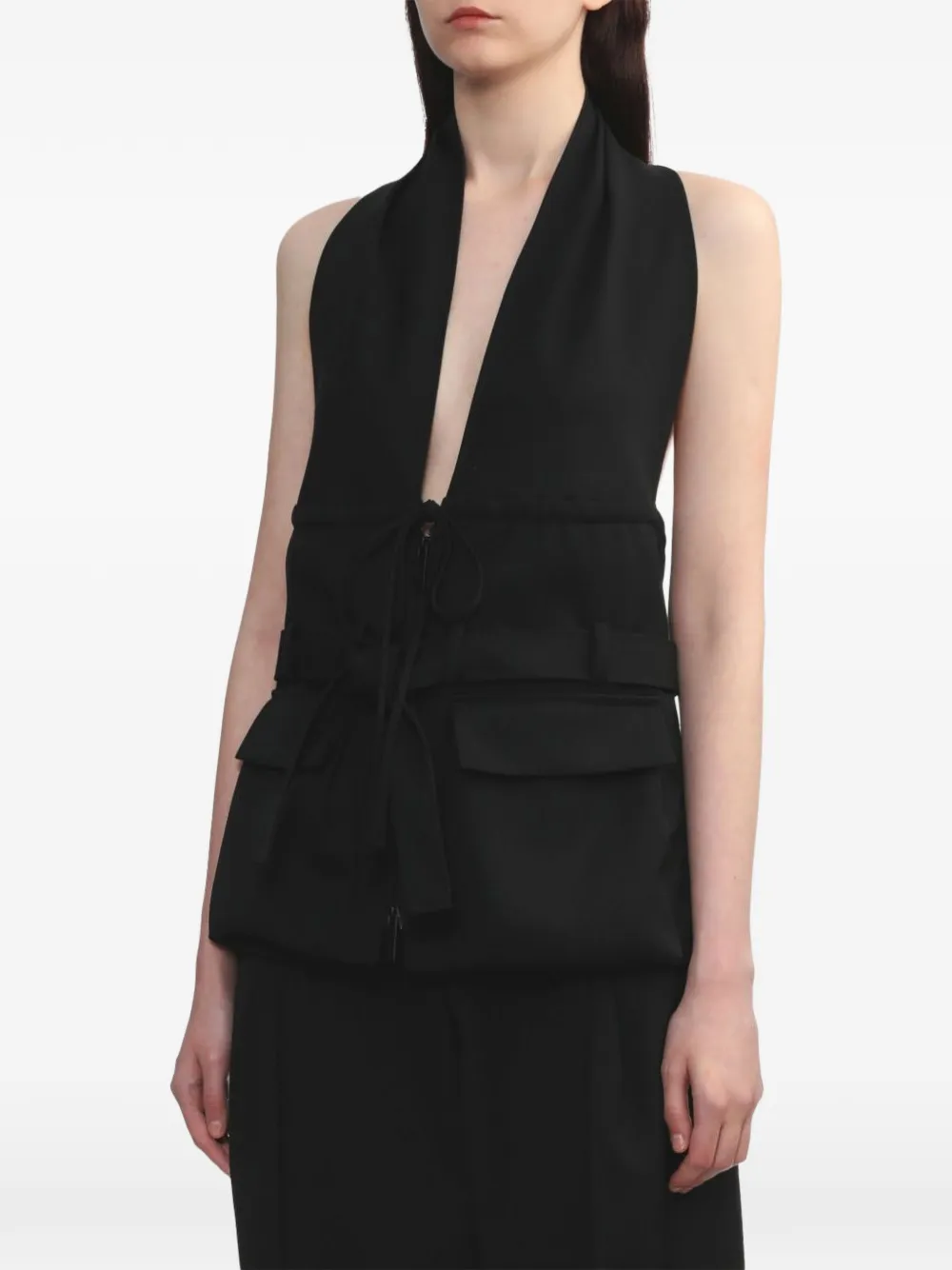  Botter Top Corto De Cuello Halter - Negro 
